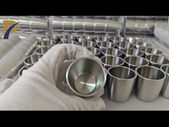 উচ্চ তাপমাত্রা 2000°C ভল্ফস্টেন ক্রুজিবল ভ্যাকুয়াম লেপ শিল্পের জন্য ভল্ফস্টেন কাপ