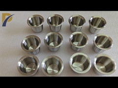 ল্যাবরেটরি বিশ্লেষণ জিরকোনিয়াম ক্রুসিবল সঙ্গে রিমস গলিত মূল্যবান ধাতু Zr702 ক্রুসিবল