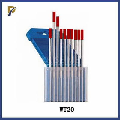 WT20 Red Thoriated Tungsten Electrode Bright Polished Red Tungsten Electrode  Tungsten Welding Electrodes For Aluminum