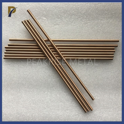 Dia 25mm WCu20 Tungsten Copper Alloy Rod Bright Surface For Electrodes Tungsten Copper Rod Copper Tungsten Bar