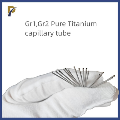 Gr1 OD0.4mm ID0.2mm Pure Titanium Tube Titanium Capillary tube For Medical Devices
