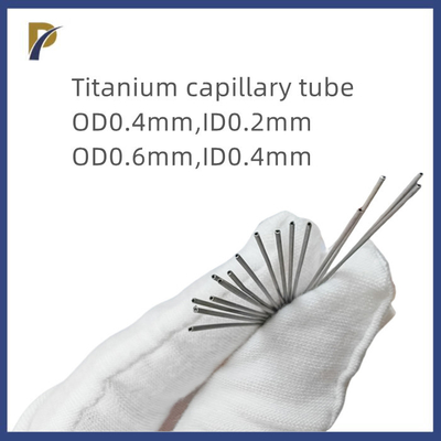 Gr1 OD0.4mm ID0.2mm Pure Titanium Tube Titanium Capillary tube For Medical Devices