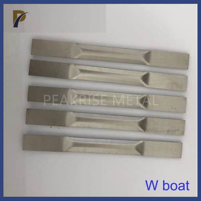 Stamping Evaporation Tungsten Boat For Resistive Evaporation Source Vacuum Evaporation Coating Boat