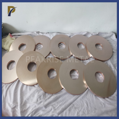 75%W টাংস্টেন কপার ডিস্ক EDM PCD টুল উপাদান টংস্টেন কপার প্লেট কপার টাংস্টেন বার